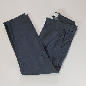 Elle Chino Pants Womens Small Metallic Blue Business‎ Casual Wear Career Bottoms